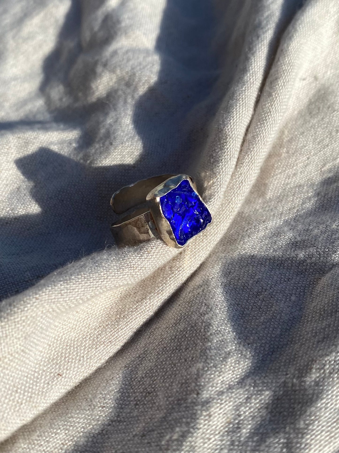 Thick Band Ring - Blue