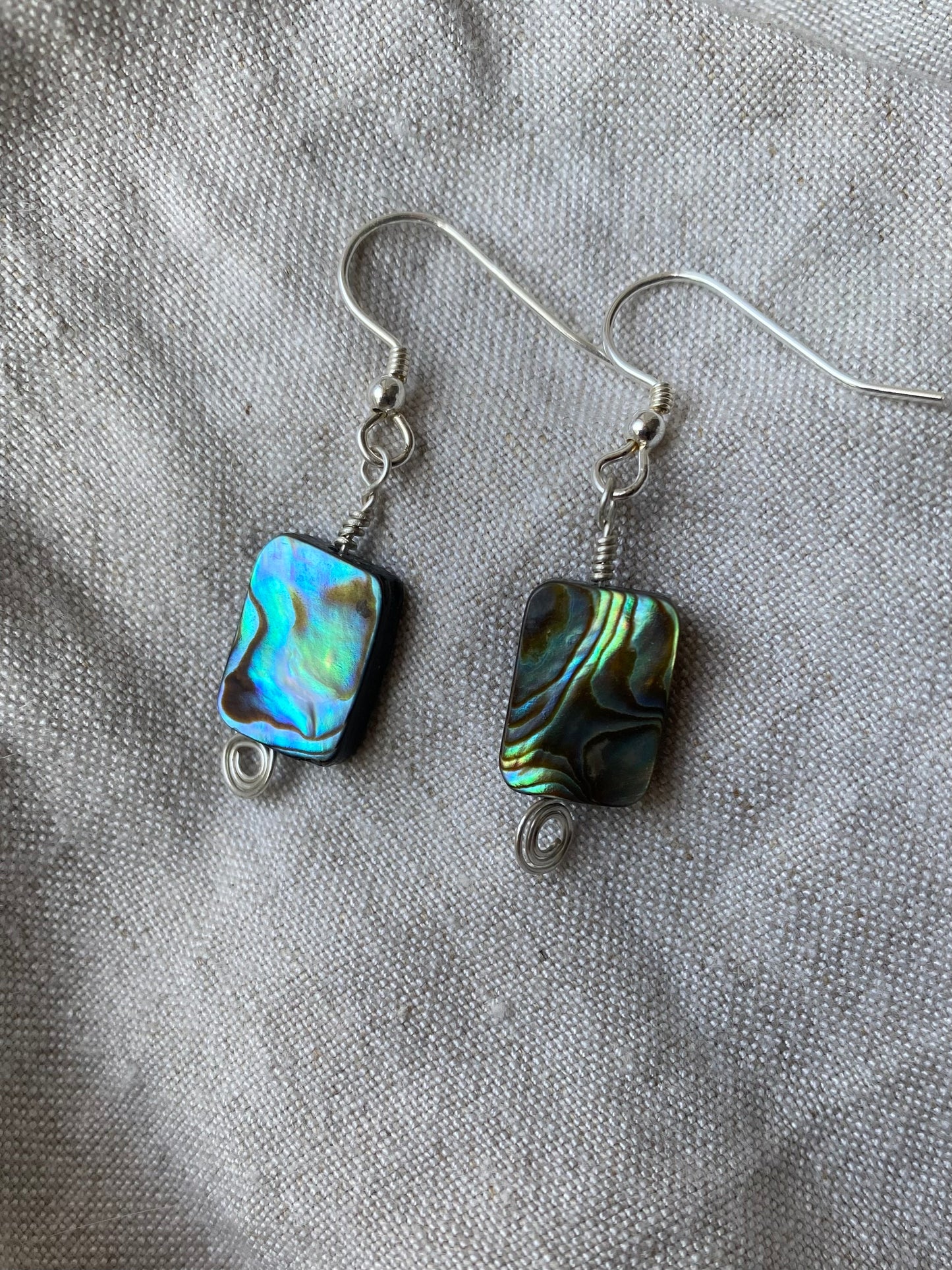 Abalone Shell Earring Set - Spiral