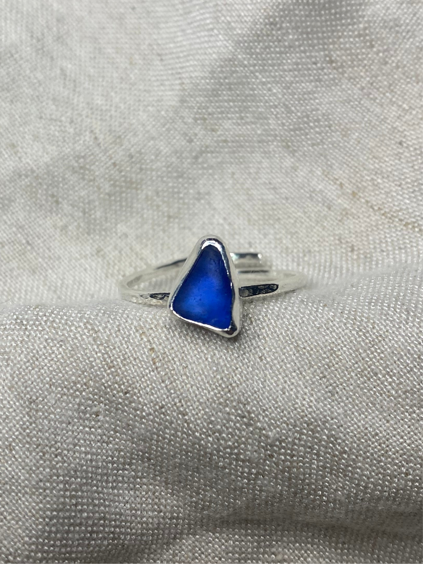 Blue Thin Band Ring