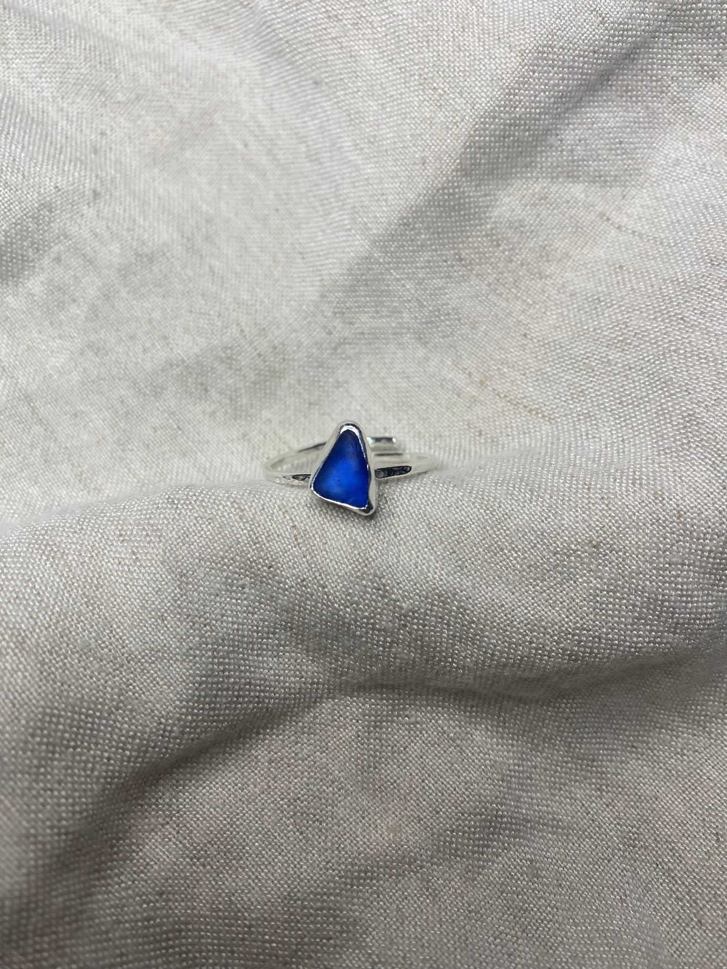 Blue Thin Band Ring