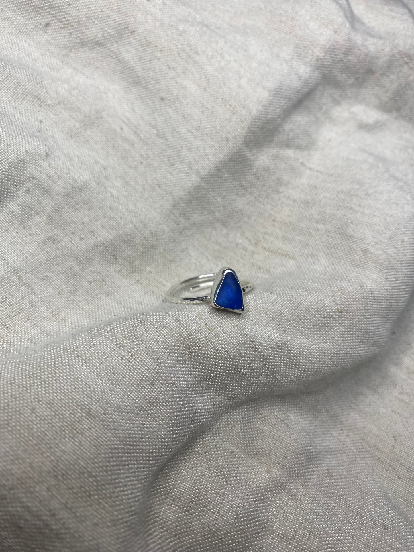 Blue Thin Band Ring