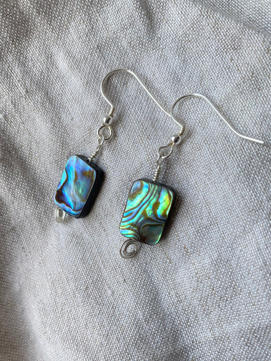 Abalone Shell Earring Set - Spiral