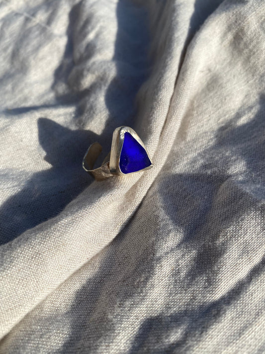 Thick Band Ring - Blue